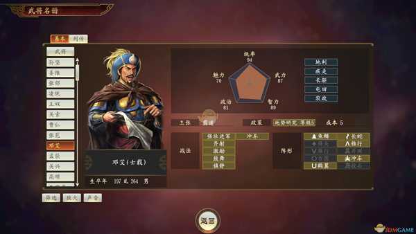 《三国志14》邓艾武将点评