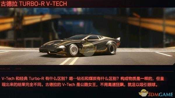 《赛博朋克2077》古德拉Turbo-R跑车获得方法