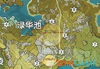 《原神》渌华池岩神瞳位置地图