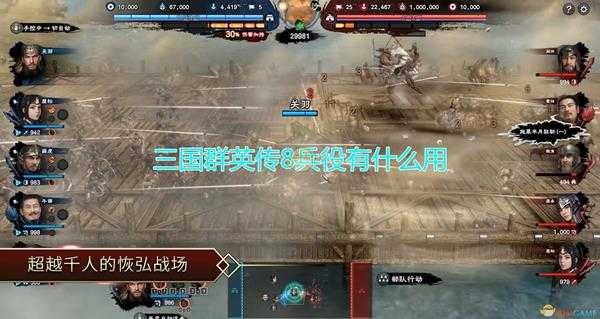 《三国群英传8》兵役作用效果介绍