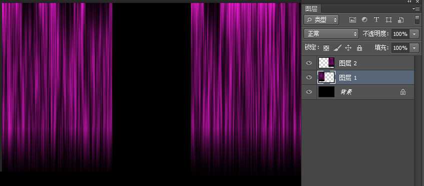 Photoshop设计紫色大气的帷幕背景