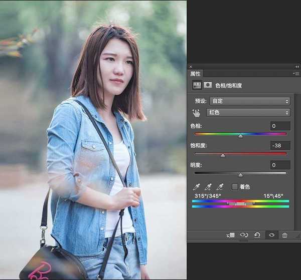 PS美女照片调色实例详解后期饱和度工具使用技巧