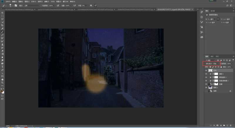 如何使用PS将白天的街道照片快速变成夜晚路灯效果